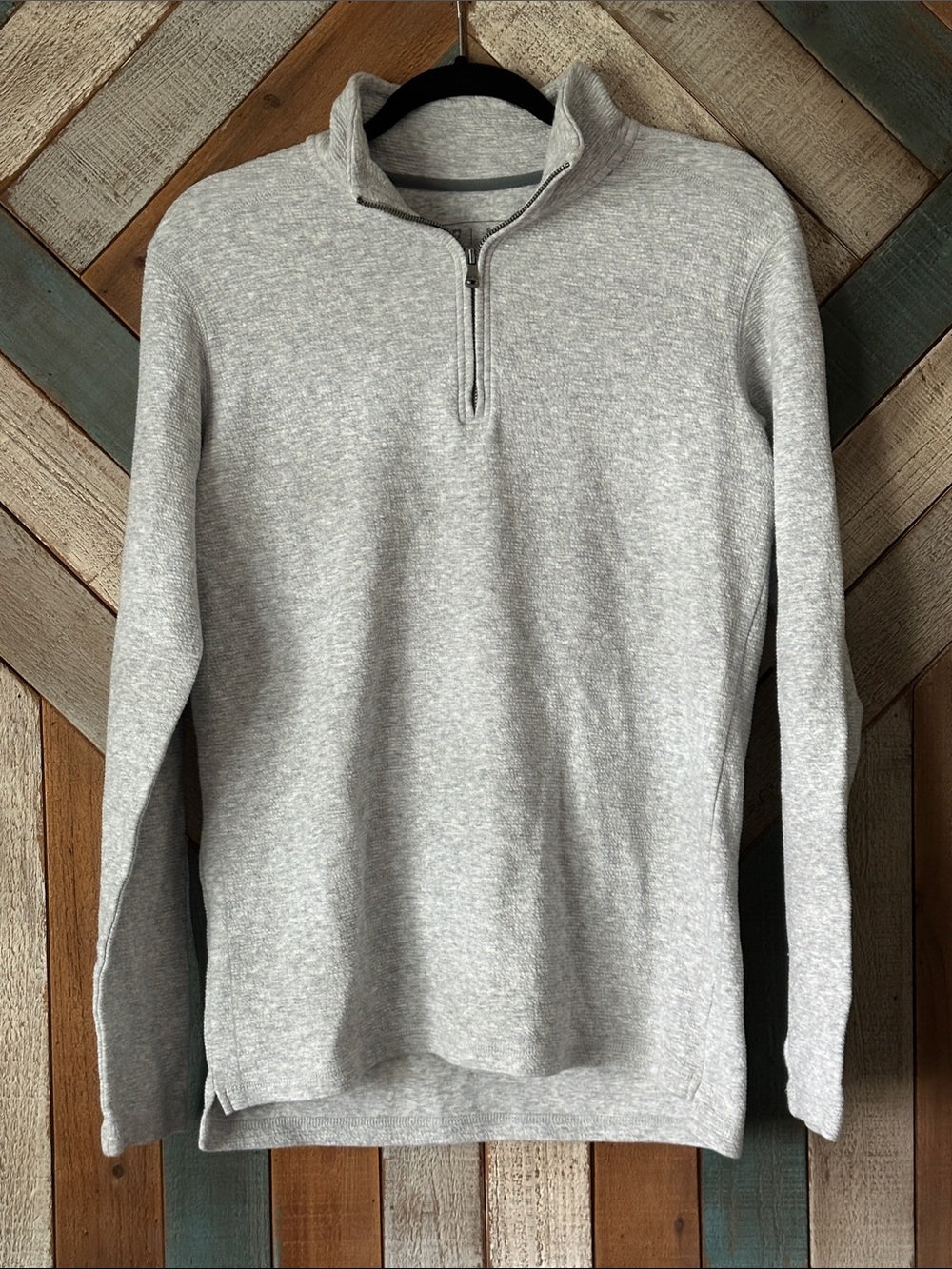 NWOT Light Gray Quarter-Zip Men's Sweater